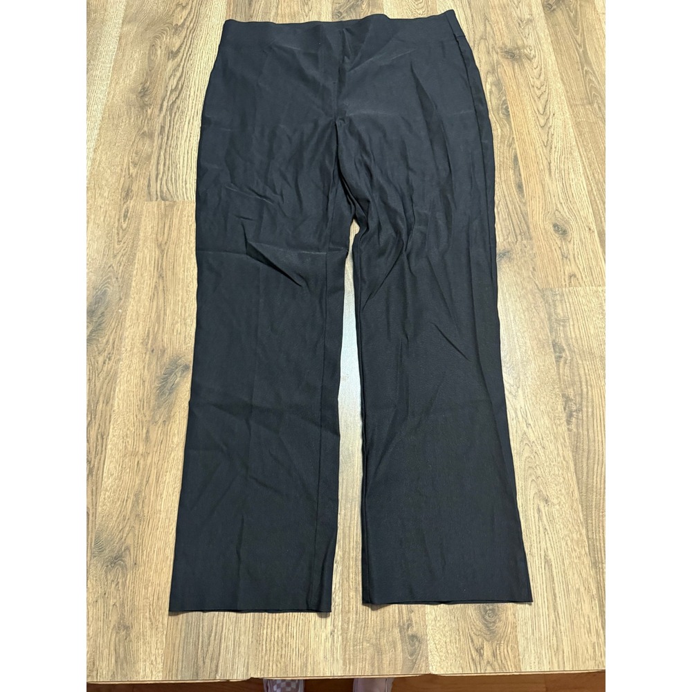 Tribal Pants Womens Size 14 Black Straight Leg Pull On Stretch Trousers